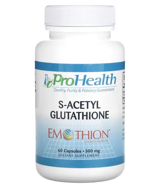ProHealth Longevity, Emothion, S-Acetyl Glutathione, 300 mg, 60 Capsules