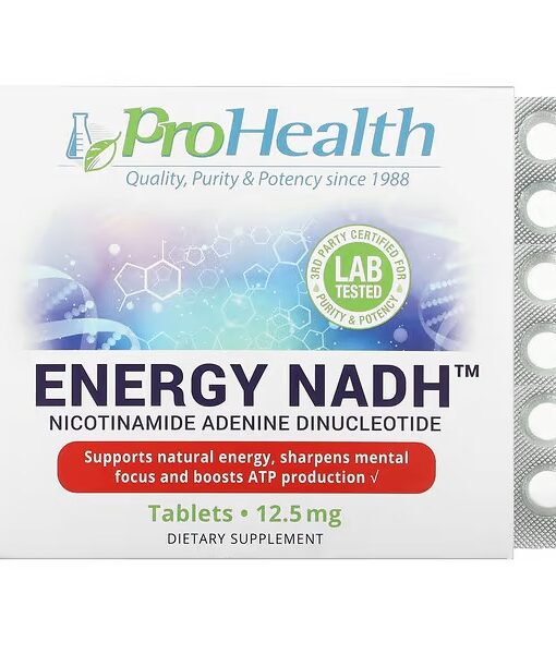 ProHealth Longevity, Energy NADH, 12.5 mg, 90 Tablets