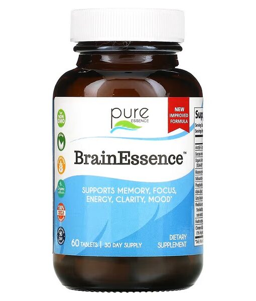 Pure Essence, BrainEssence, 60 Tablets