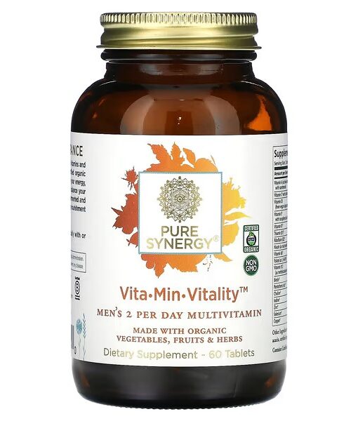Pure Synergy, Men's Vita-Min-Vitality, 60 Tablets