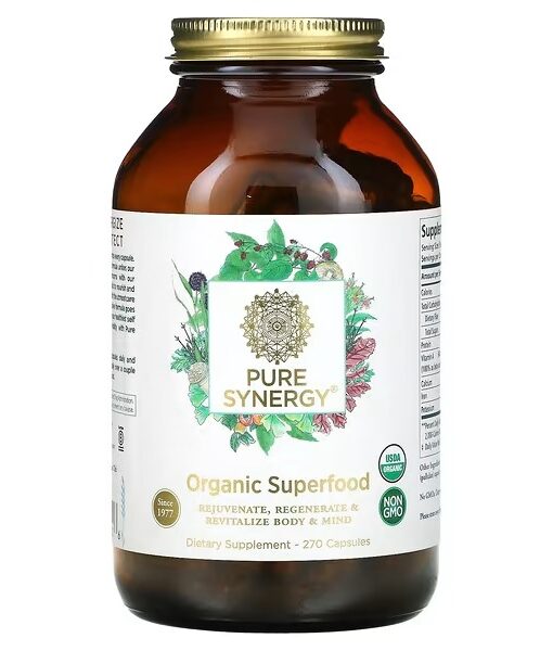 Pure Synergy, Organic Superfood, 270 Capsules