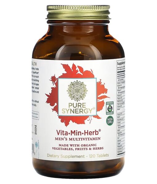 Pure Synergy, Vita-Min-Herb, Men's Multivitamin, 120 Tablets