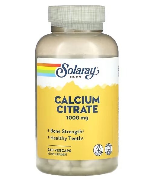 Solaray, Calcium Citrate, 250 mg, 240 VegCaps