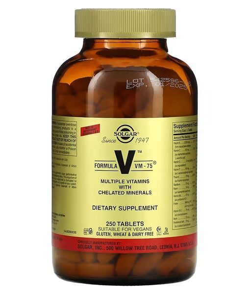 Solgar, Formula VM-75, 250 Tablets