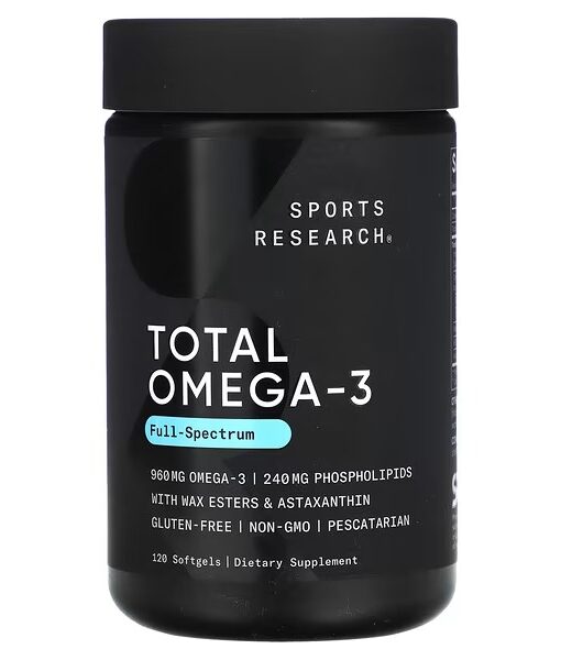 Sports Research, Total Omega-3, 120 Softgels