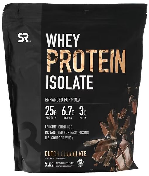 Sports Research, Whey Protein Isolate, Dutch Chocolate, 5 lbs (2.27 kg)