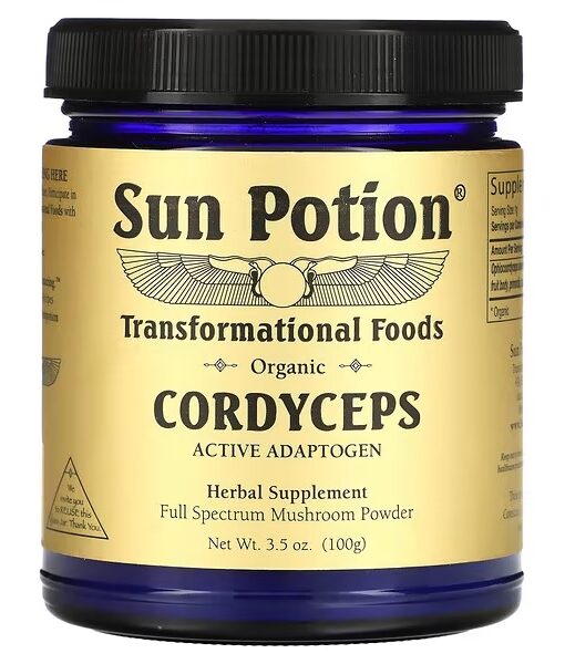 Sun Potion, Cordyceps Powder, Organic, 3.5 oz (100 g)