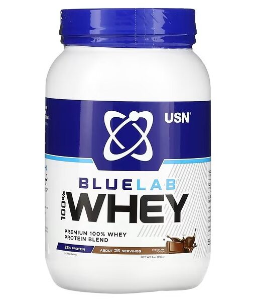 USN, BLUELAB, 100% Whey, Chocolate, 2 lbs (907 g)