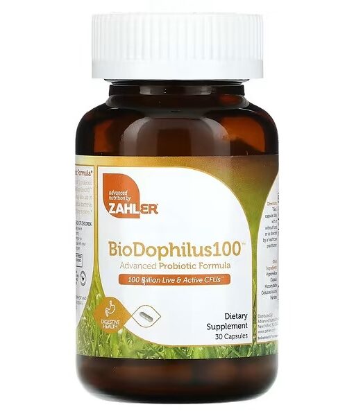 Zahler, BioDophilus100, Advanced Probiotic Formula, 100 Billion CFUs, 30 Capsules