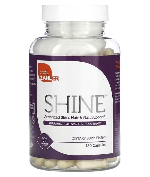 Zahler, Shine, Advanced Skin, Hair & Nail Support, 120 Capsules