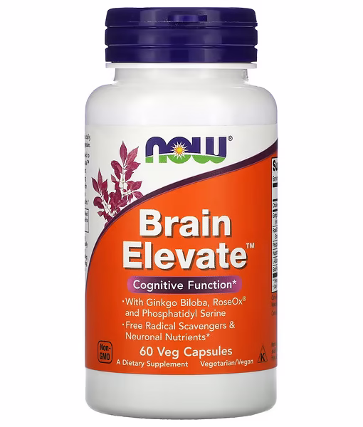 NOW Foods, Brain Elevate, 60 Veg Capsules