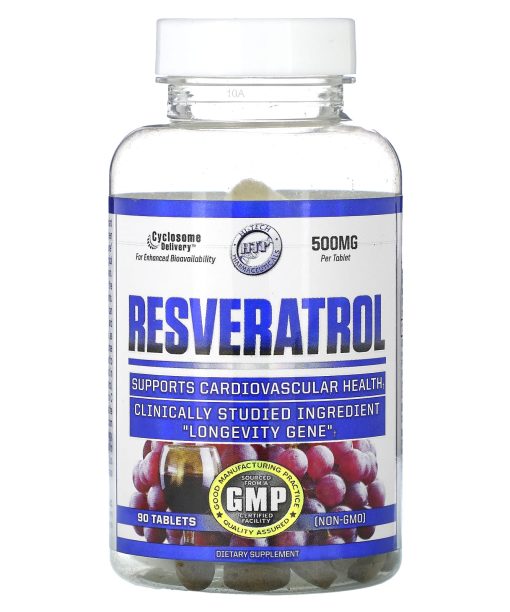 Hi Tech Pharmaceuticals, Resveratrol, 500 mg, 90 Tablets