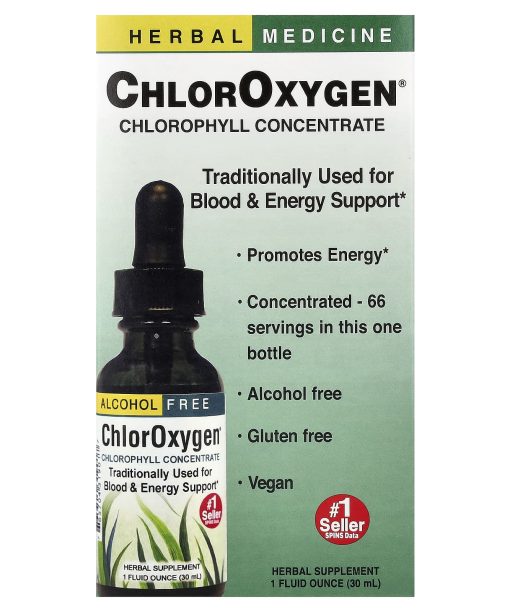 Herbs Etc., ChlorOxygen®, Chlorophyll Concentrate, Alcohol Free, 1 fl oz (30 ml)