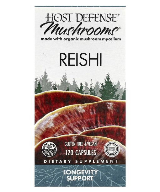 Host Defense, Mushrooms™, Reishi, 120 Capsules