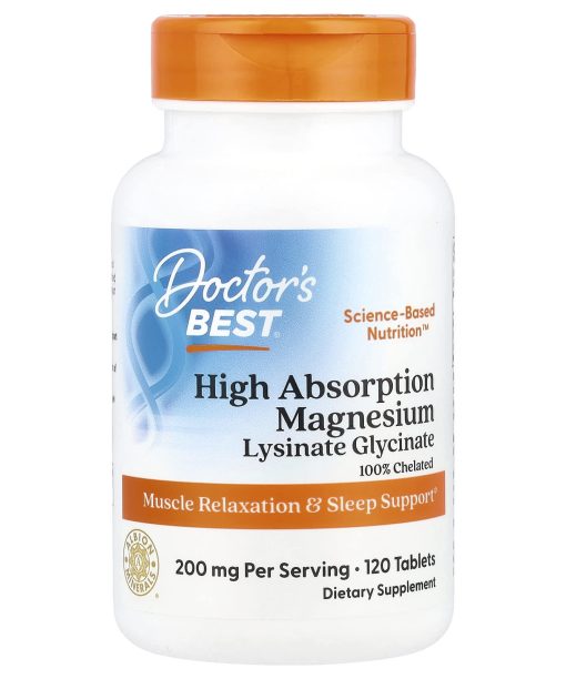 Doctor's Best, High Absorption Magnesium, 120 Tablets, (100 mg per Tablet)