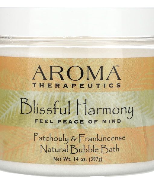 Abra Therapeutics, Natural Bubble Bath, Blissful Harmony, Patchouly & Frankincense, 14 oz (397 g)