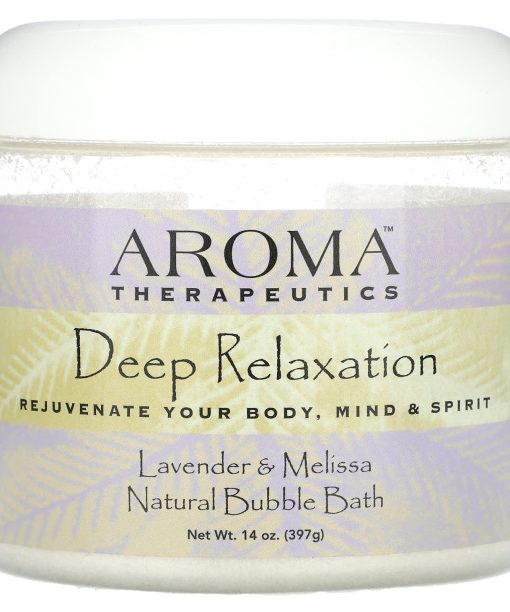Abra Therapeutics, Natural Bubble Bath, Deep Relaxation, Lavender & Melissa, 14 oz (397 g)