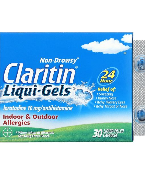 Claritin, Non-Drowsy, Liqui Gels, 10 mg, 30 Liquid-Filled Capsules