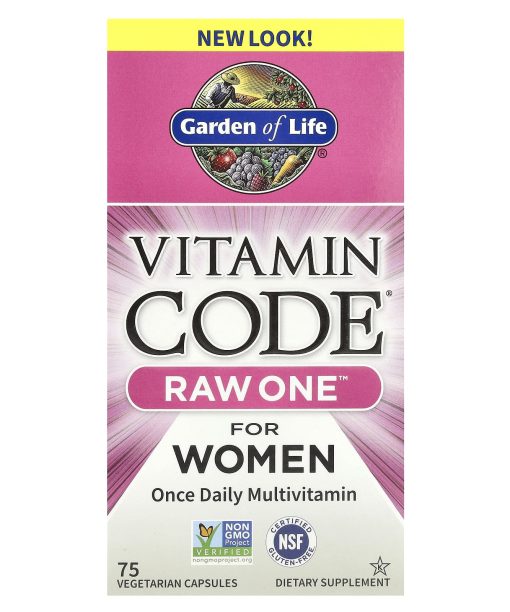 Garden of Life, Vitamin Code®, RAW One™, Once Daily Multivitamin For Women, 75 Vegetarian Capsules
