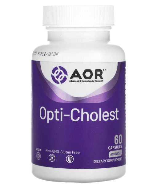 Advanced Orthomolecular Research AOR, Opti-Cholest, 60 Capsules (500 mg per Capsule)
