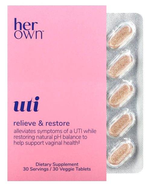 Her Own, UTI, 30 Veggie Tablets