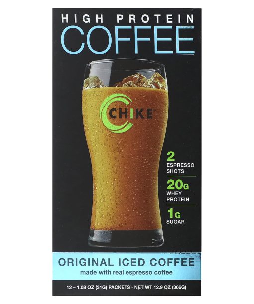 Chike Nutrition, High Protein Iced Coffee, Original, 12 Packets, 1.08 oz (31 g) Each