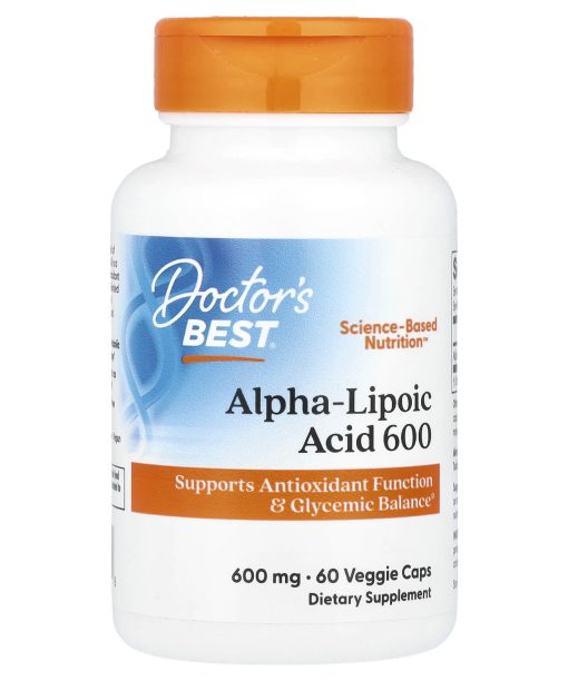 Doctor's Best, Alpha-Lipoic Acid 600, 600 mg, 60 Veggie Caps