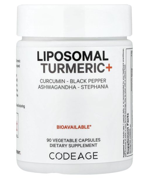 Codeage, Liposomal Turmeric+, 90 Vegetable Capsules