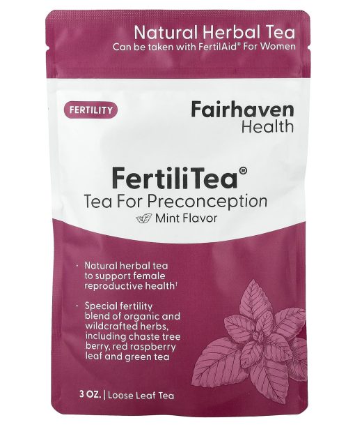 Fairhaven Health, FertiliTea®, Loose Leaf Tea, For Preconception, Mint, 3 oz