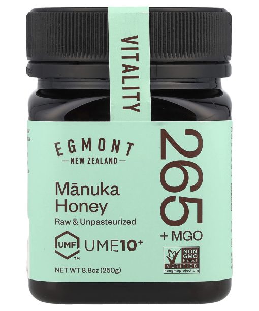 Egmont Honey, Manuka Honey, Raw & Unpasteurized, UMF™10+, MGO 265+ , 8.8 oz (250 g)