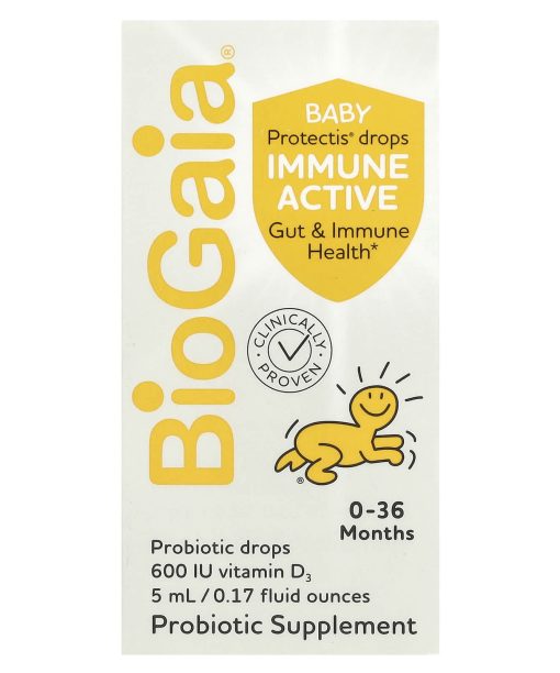 BioGaia, Protectis Baby, Immune Active Probiotic Drops, 0-36 Months, 0.17 fl oz (5 ml)