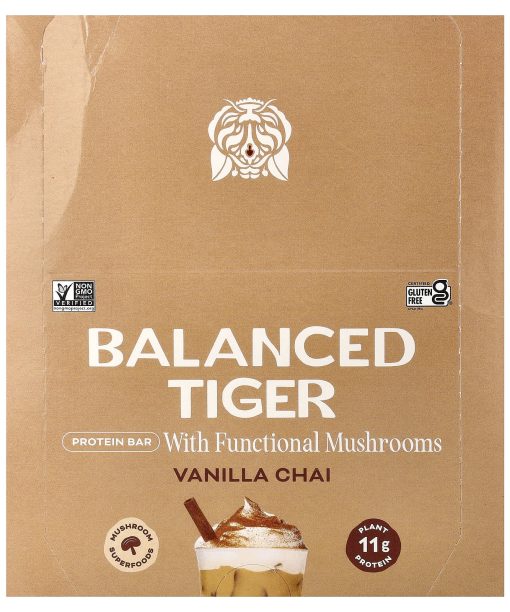 Balanced Tiger, Protein Bar, Vanilla Chai, 12 Bars, 1.55 oz (44 g) Each