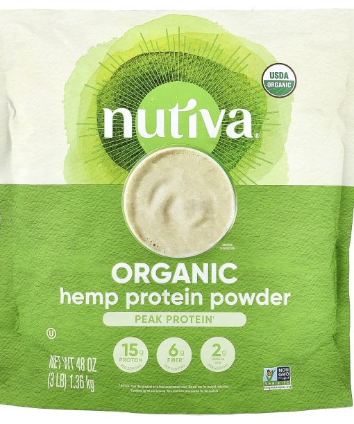 Nutiva, Organic Hemp Protein Powder, 3 lb (1.36 kg)