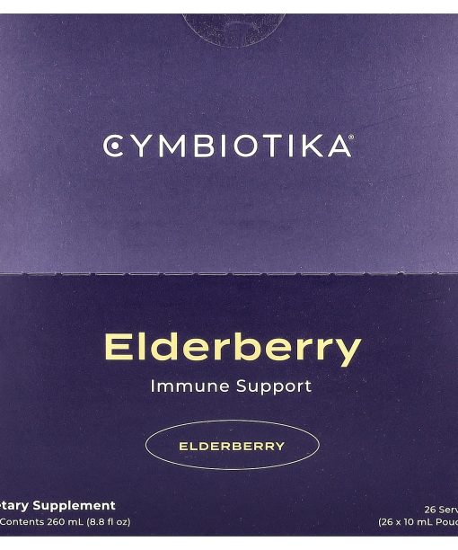 Cymbiotika, Elderberry Immune Support, 26 Pouches, 0.3 fl oz (10 ml) Each