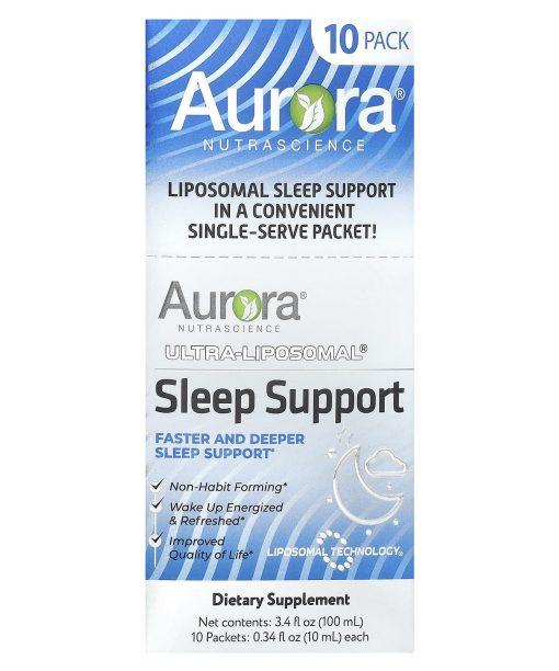 Aurora Nutrascience, Ultra-Liposomal®, Sleep Support, 10 Packets, 0.34 fl oz (10 ml) Each