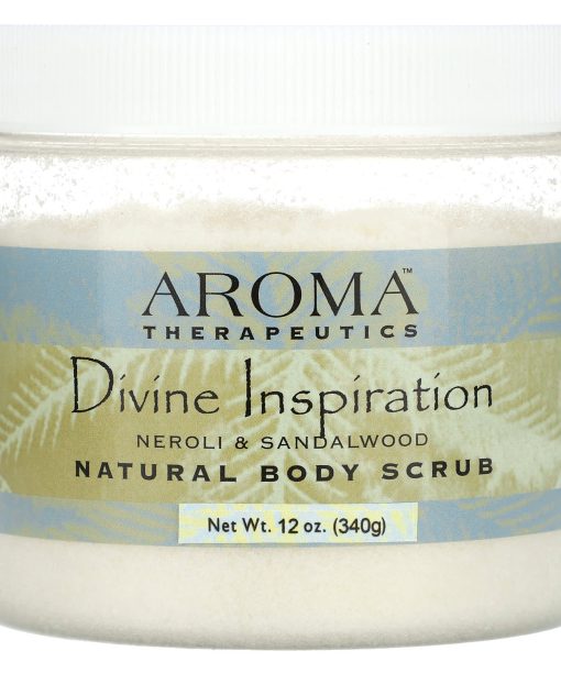 Abra Therapeutics, Natural Body Scrub, Divine Inspiration, Neroli & Sandalwood, 12 oz (340 g)