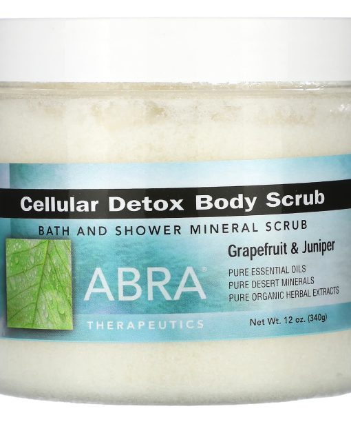 Abra Therapeutics, Cellular Detox Body Scrub, Grapefruit & Juniper, 12 oz (340 g)