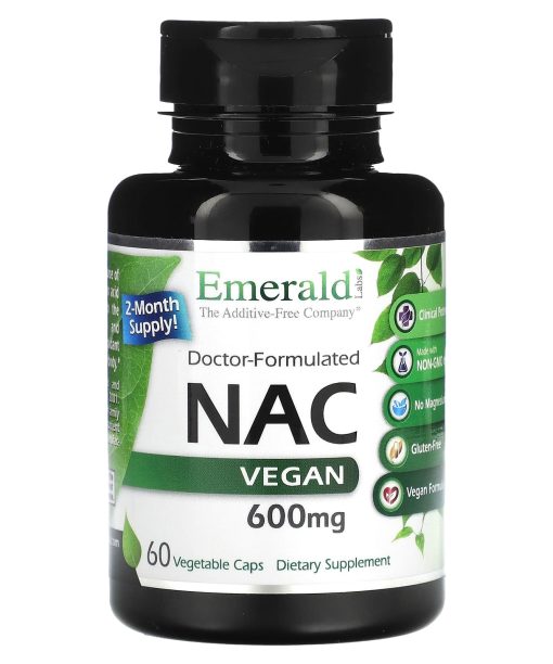 Emerald Laboratories, NAC Vegan, 600 mg, 60 Vegetable Caps