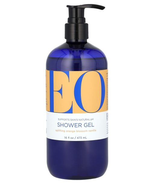 EO Products, Shower Gel, Uplifting Orange Blossom Vanilla, 16 fl oz (473 ml)