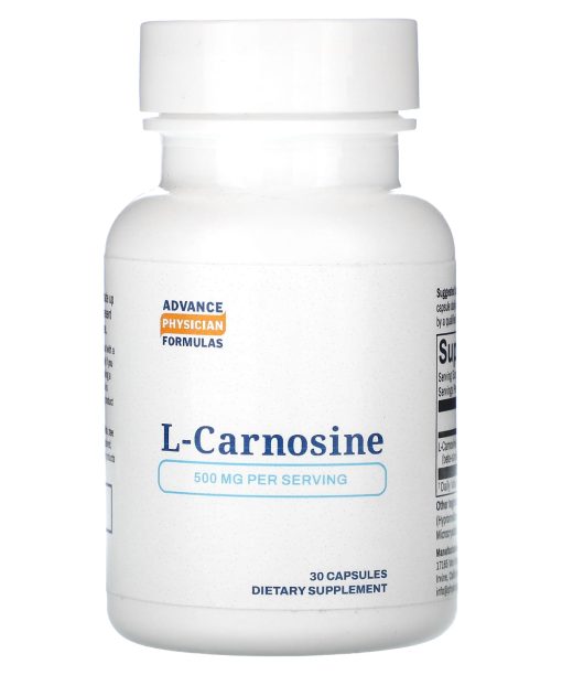 Advance Physician Formulas, L-Carnosine, 500 mg, 30 Capsules
