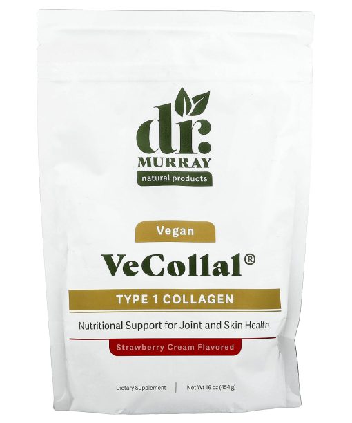 Dr. Murray's, VeCollal®, Vegan Type 1 Collagen, Strawberry Cream, 16 oz (454 g)