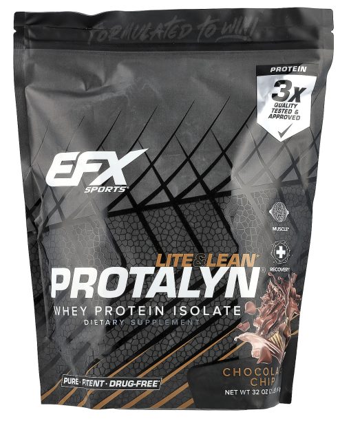 EFX Sports, Protalyn® Whey Protein Isolate, Chocolate Chip, 2 lb (907 g)