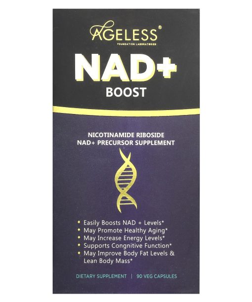 Ageless Foundation Laboratories, NAD+ Boost, 90 Veg Capsules