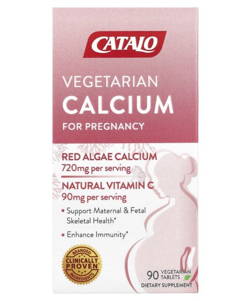 CATALO, Vegetarian Calcium For Pregnancy, 90 Vegetarian Tablets
