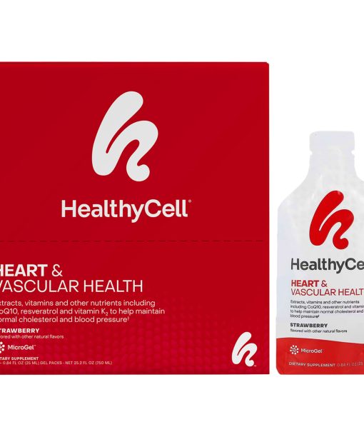 HealthyCell, Heart & Vascular Health, Strawberry, 30 Gel Packs, 0.84 fl oz (25 ml) Each