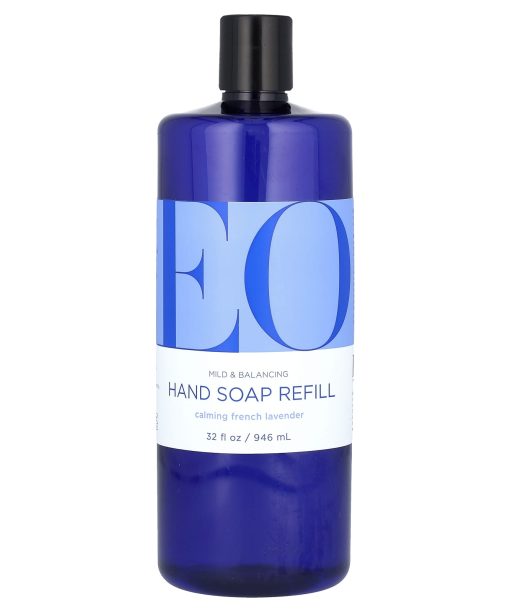EO Products, Hand Soap, Refill, Calming French Lavender, 32 fl oz (946 ml)