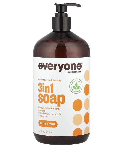 Everyone, 3 in 1 Soap, Citrus + Mint, 32 fl oz (946 ml)