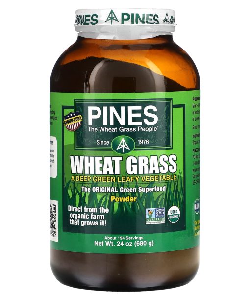 Pines International, Wheat Grass, Powder, 24 oz (680 g)
