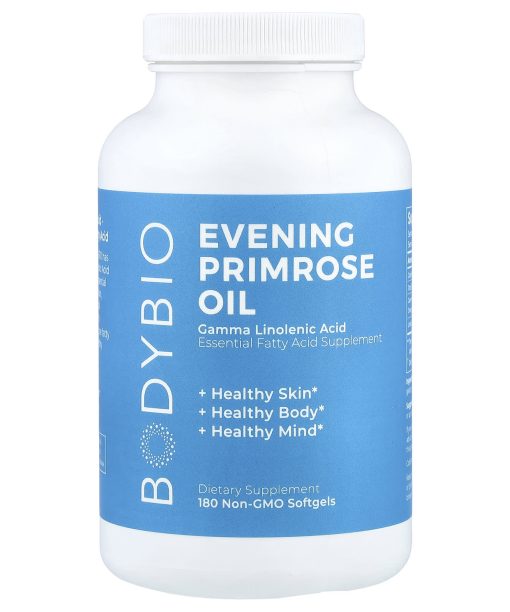 BodyBio, Evening Primrose Oil, 180 Non-GMO Softgels