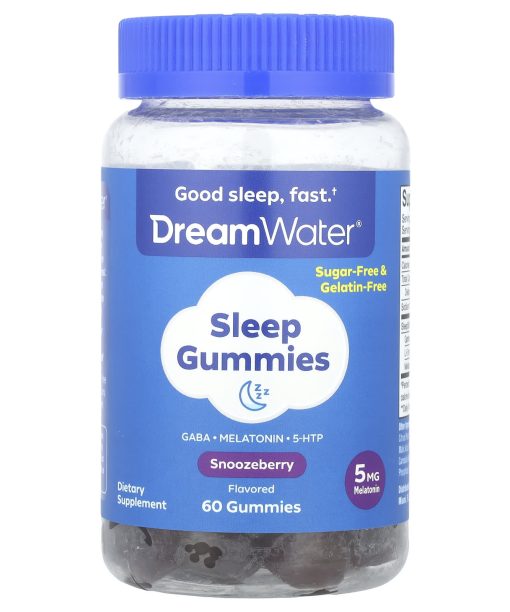 Dream Water, Sleep Gummies, Snoozeberry, 60 Gummies